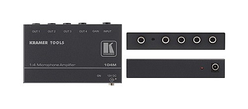 ���� ����� Kramer 104M �� ����� MIC ��� �-4 ������ Line Audio.
