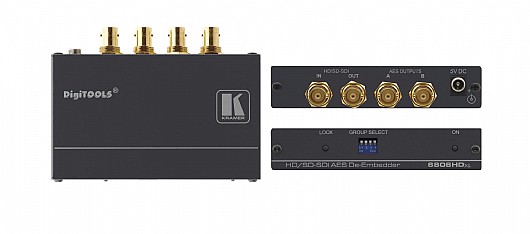 ����� ������� Kramer 6808HDxl �� ����� HD-SDI ������ 2*AES-3id
