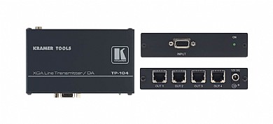 ממיר תמונה Kramer TP-104HD כניסה VGA ליציאה CAT5*4 ממיר תמונה Kramer TP-104HD כניסה VGA ליציאה CAT5*4