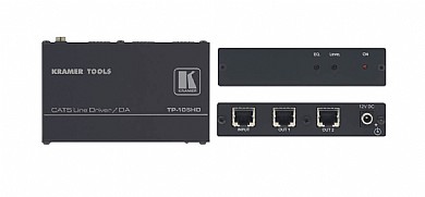 מפצל תמונה Kramer TP-105HD כניסה CAT5 ליציאה CAT5*2 מפצל תמונה Kramer TP-105HD כניסה CAT5 ליציאה CAT5*2