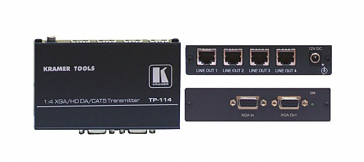 ���� ����� Kramer TP-114 �� ����� VGA/HD �-4 ������ (CAT 5 (TP