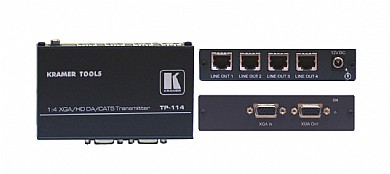 ���� ����� Kramer TP-114 �� ����� VGA/HD �-4 ������ (CAT 5 (TP