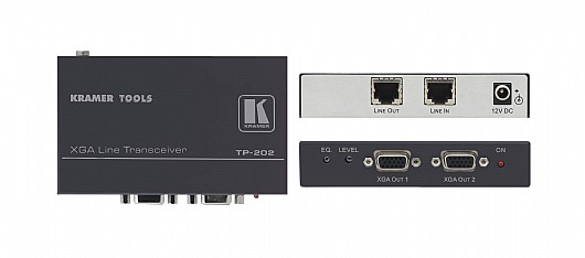 ���� ����� Kramer TP-202HD �� ����� CAT 5 ,����� CAT 5 �-2 ������ VGA/HD
