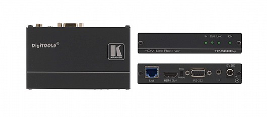 ���� ����� Kramer TP-580RXR �� ����� HDBT ������ HDMI+RS-232+IR