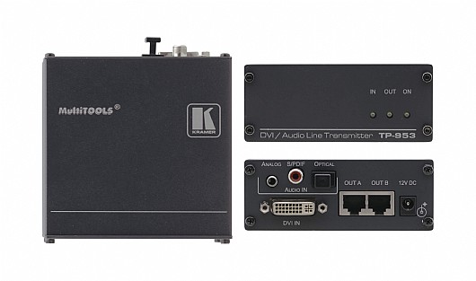 ���� ����� Kramer TP-953 �� ����� DVI ������ CAT5*2 