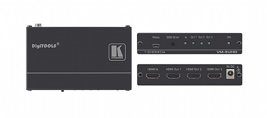 ���� ����� Kramer VM-3UHD �� ����� HDMI �-3 ������ HDMI.