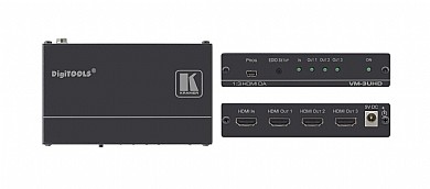 מפצל תמונה Kramer VM-3UHD עם כניסת HDMI ו-3 יציאות HDMI. מפצל תמונה Kramer VM-3UHD עם כניסת HDMI ו-3 יציאות HDMI.
