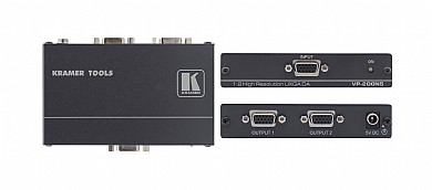מפצל תמונה מדגם Kramer VP-200N5 עם כניסת VGA ו-2 יציאות VGA. מפצל תמונה מדגם Kramer VP-200N5 עם כניסת VGA ו-2 יציאות VGA.