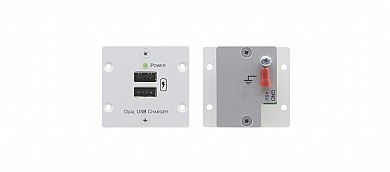שקע Kramer W-2UC ויציאה 2*USB-A שקע Kramer W-2UC ויציאה 2*USB-A