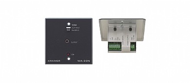 שקע Kramer WA-22N כניסה CAT5 ויציאה Stereo u שקע Kramer WA-22N כניסה CAT5 ויציאה Stereo u