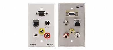 שקע Kramer WAV-645 כניסה (RJ-45 (F)+15-pin HD (F)+3.5mm (F)+RCA*3 (F ויציאה (RJ-45 (F)+15-pin HD (F)+3.5mm (F)+RCA*3 (F שקע Kramer WAV-645 כניסה (RJ-45 (F)+15-pin HD (F)+3.5mm (F)+RCA*3 (F ויציאה (RJ-45 (F)+15-pin HD (F)+3.5mm (F)+RCA*3 (F