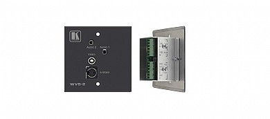 שקע Kramer WVS-2 כניסה (RCA (F)+4-pin (F)+3.5mm*2 (F ויציאה ויציאה T-Block שקע Kramer WVS-2 כניסה (RCA (F)+4-pin (F)+3.5mm*2 (F ויציאה ויציאה T-Block