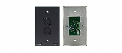 שקע Kramer WXL-2F כניסה (XLR*2 (F ויציאה T-Block שקע Kramer WXL-2F כניסה (XLR*2 (F ויציאה T-Block