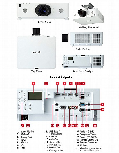 MAXELL MC-WU8701W