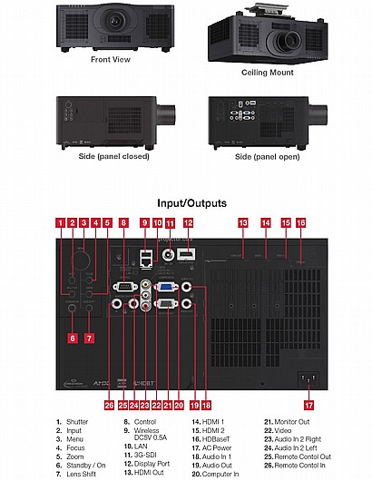 ���� ����� MAXELL MP-WU8801B 8000L  WUXGA 1920x1200