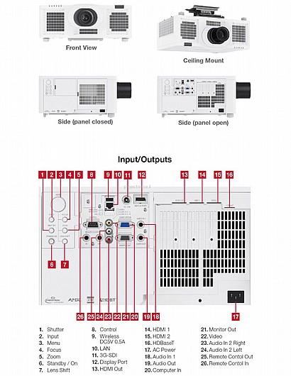 ���� ����� MAXELL MP-WU8801W Laser 8000L  WUXGA 1920x1200