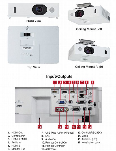 ���� MAXELL MU-WU5501 5200L WUXGA 1920x1200