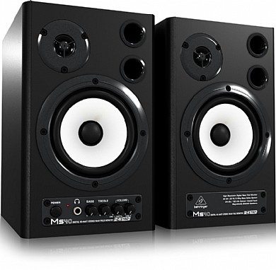זוג מוניטורים דיגיטליים מוגברים Behringer MS40 4.75" 40W זוג מוניטורים דיגיטליים מוגברים Behringer MS40 4.75" 40W
