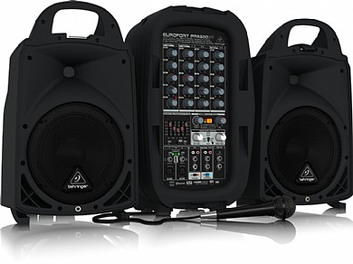 סט רמקולים מוגברים עם מיקסר וחיבור בלוטות' Behringer PPA500BT 8" 500W סט רמקולים מוגברים עם מיקסר וחיבור בלוטות' Behringer PPA500BT 8" 500W