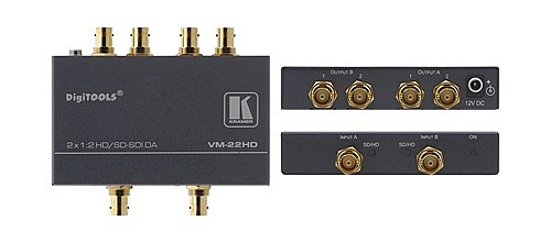 ���� ����� Kramer VM-2HD  �� ����� HD-SDI �-2 ������ HD-SDI. 