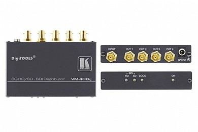 מפצל תמונה Kramer VM-4HDxl עם כניסת 3G HD-SDI ו-4 יציאות 3G HD-SDI. מפצל תמונה Kramer VM-4HDxl עם כניסת 3G HD-SDI ו-4 יציאות 3G HD-SDI.