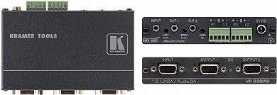 מפצל תמונה מדגם Kramer VP-200AK עם כניסת VGA ו-2 יציאות VGA. מפצל תמונה מדגם Kramer VP-200AK עם כניסת VGA ו-2 יציאות VGA.