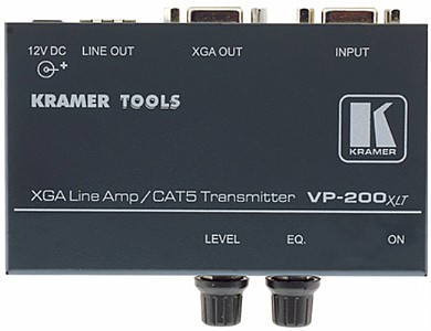 מפצל תמונה מדגם Kramer TP-210 עם כניסת VGA ויציאות VGA ו-CAT 5. מפצל תמונה מדגם Kramer TP-210 עם כניסת VGA ויציאות VGA ו-CAT 5.