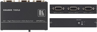 קופסת מיתוג (בורר) Kramer VP-201xl -ממתג (בורר) 2 כניסות VGA ליציאת VGA אחת. קופסת מיתוג (בורר) Kramer VP-201xl -ממתג (בורר) 2 כניסות VGA ליציאת VGA אחת.