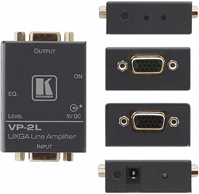 מפצל תמונה Kramer VP-2L עם כניסת VGA ויציאת VGA. מפצל תמונה Kramer VP-2L עם כניסת VGA ויציאת VGA.