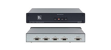 קופסת מיתוג (בורר) Kramer VP-41 -ממתג (בורר) 4 כניסות VGA ליציאת VGA אחת. קופסת מיתוג (בורר) Kramer VP-41 -ממתג (בורר) 4 כניסות VGA ליציאת VGA אחת.