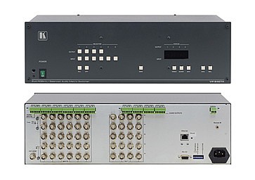 מטריצת Kramer VP-64ETH עם 6 כניסות RGBHV ל-4 יציאות RGBHV. כולל אודיו סטריאו. מטריצת Kramer VP-64ETH עם 6 כניסות RGBHV ל-4 יציאות RGBHV. כולל אודיו סטריאו.