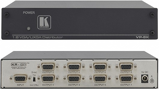 ���� ����� Kramer VP-8K �� ����� VGA �-8 ������ VGA.
