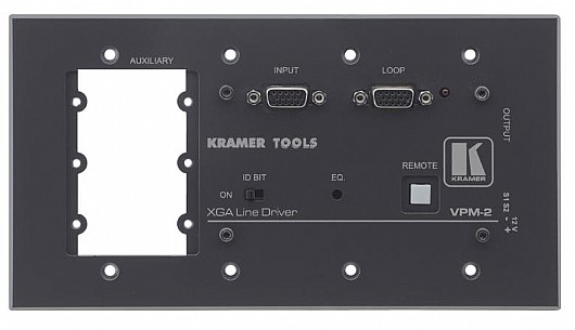 ���� ����� Kramer VPM-2 �� ������ VGA, Insert Slots X3 ������ VGA, Insert Slots X3.