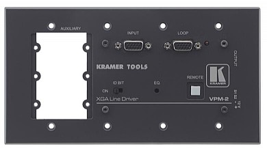 ���� ����� Kramer VPM-2 �� ������ VGA, Insert Slots X3 ������ VGA, Insert Slots X3.