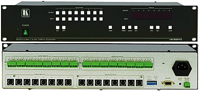 מטריצת Kramer VS-808YC עם 8 כניסות Y/C ל-8 יציאות Y/C כולל אודיו סטריאו. מטריצת Kramer VS-808YC עם 8 כניסות Y/C ל-8 יציאות Y/C כולל אודיו סטריאו.